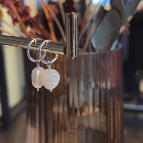 Silver Earrings - Freshwater Pearls