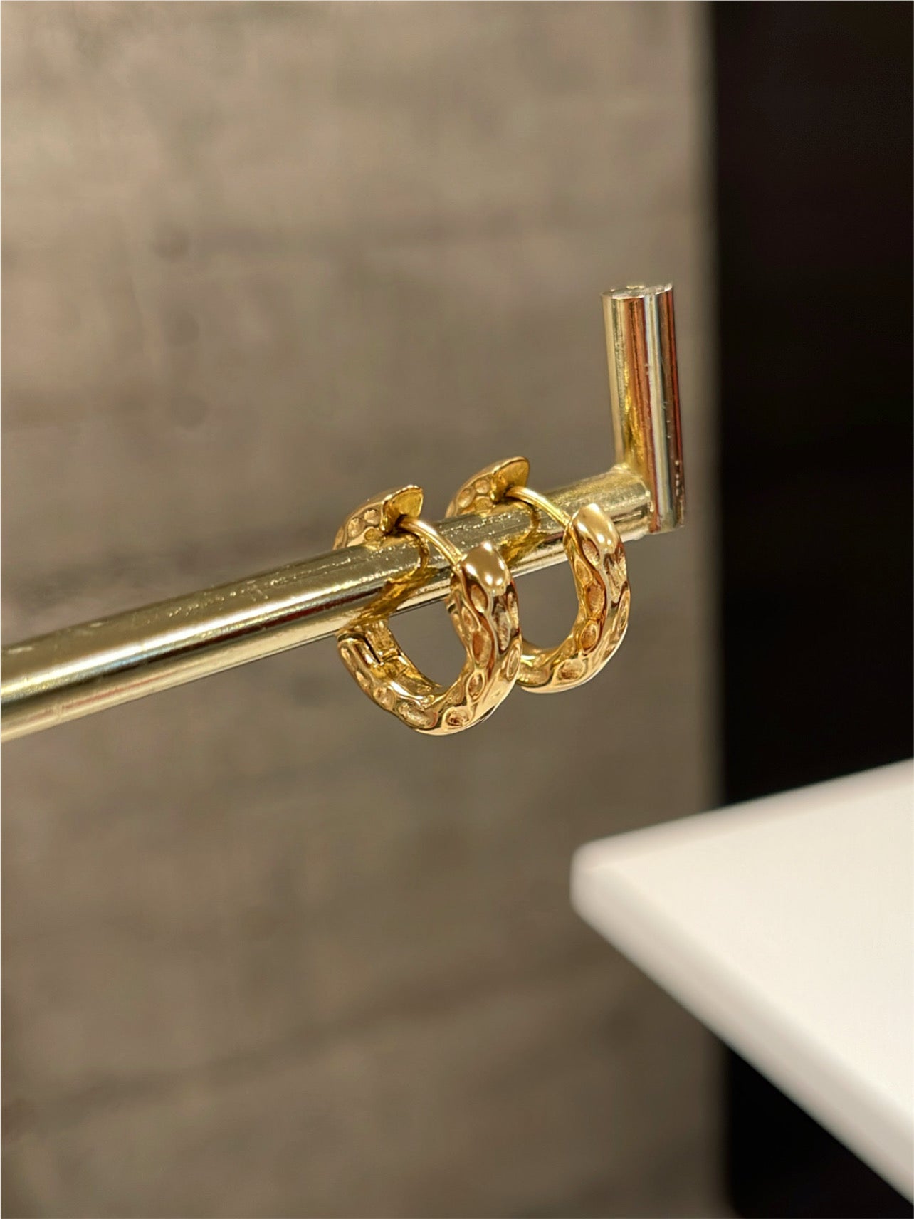 Gold Hoops Earrings 1,9 Cm