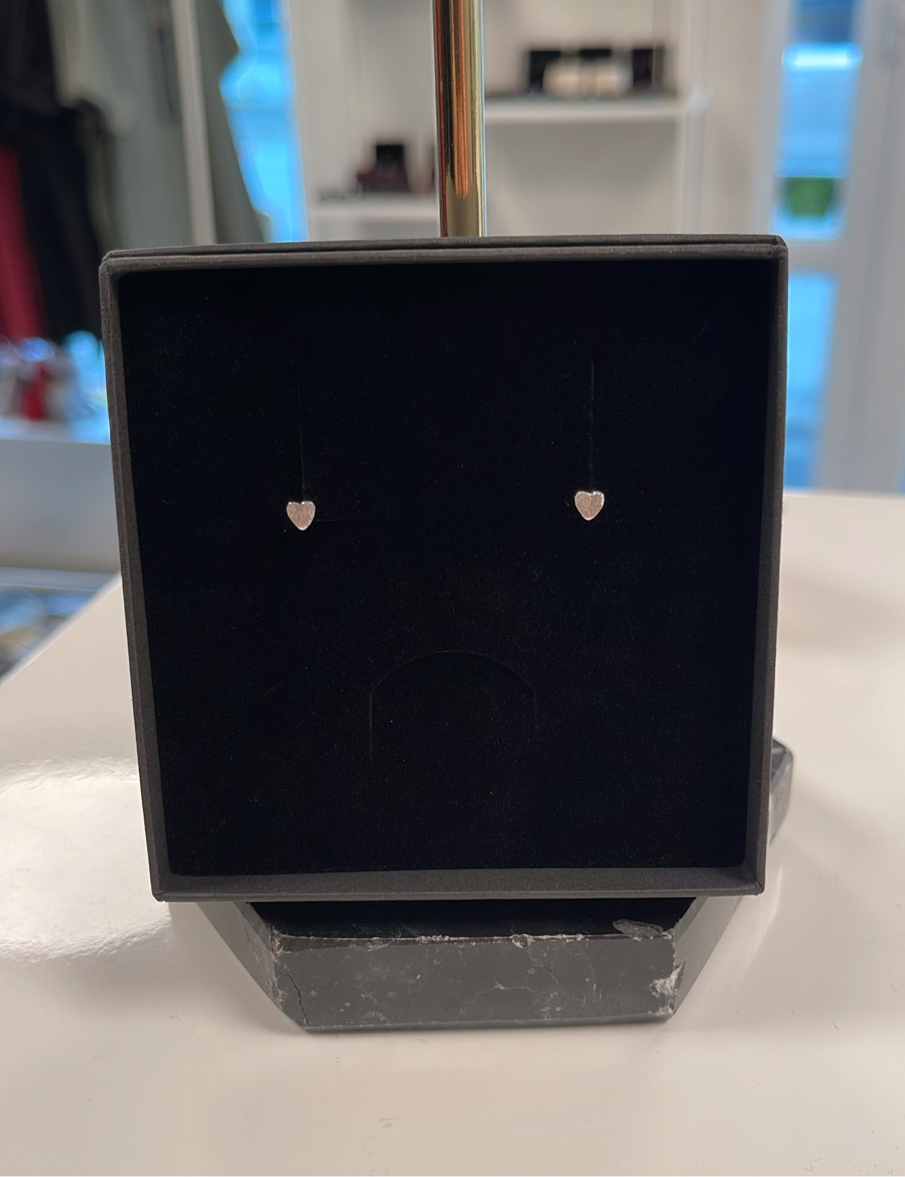 Silver Earstuds Hearts