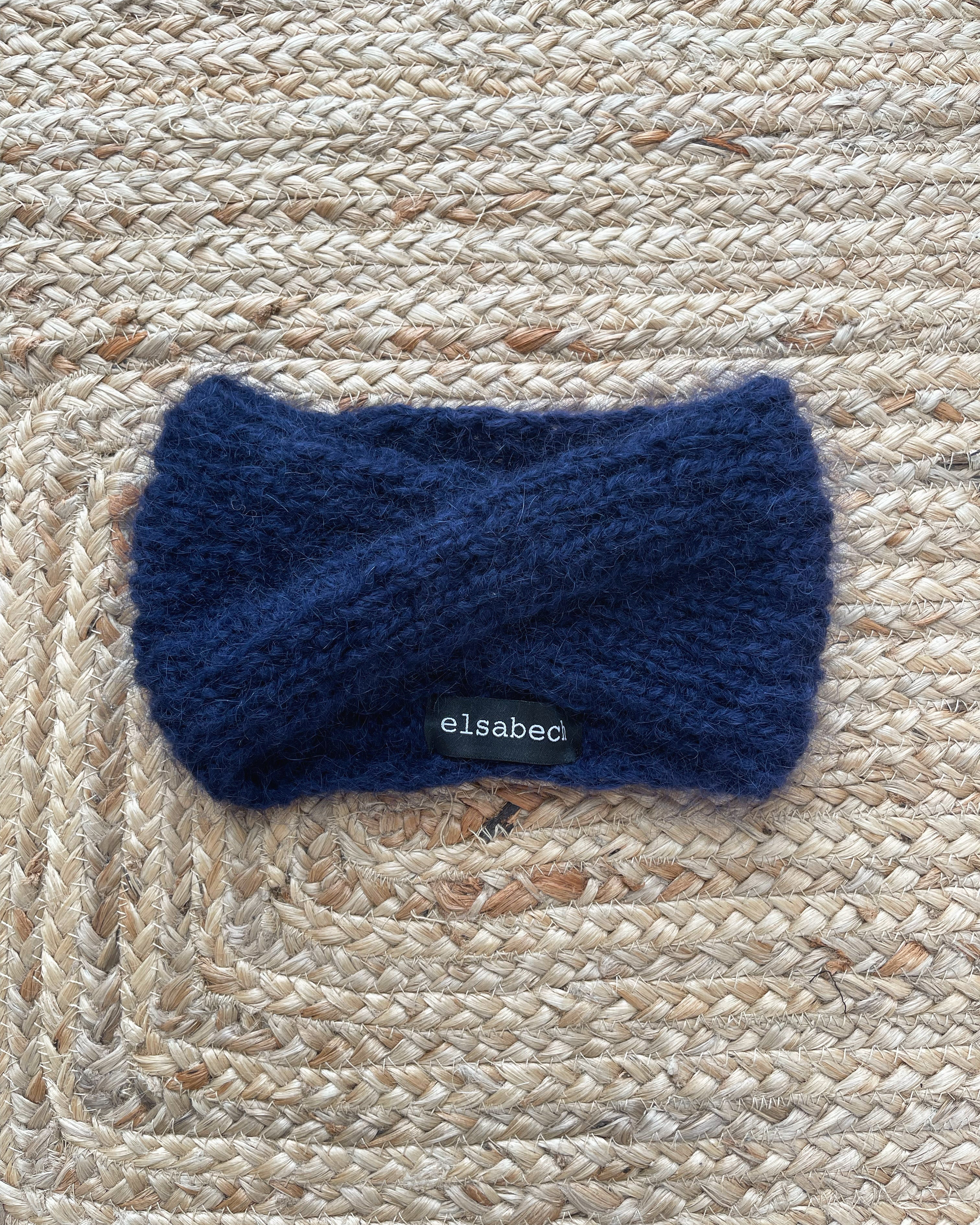 Handknitted Dark Blue Headband