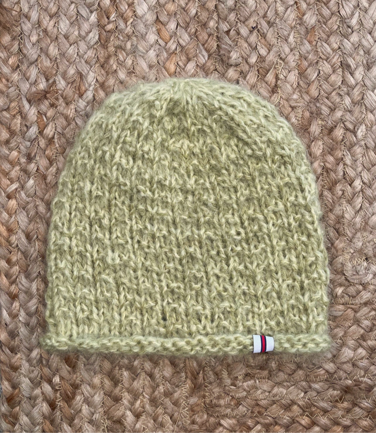Handknitted Hat Lemongreen