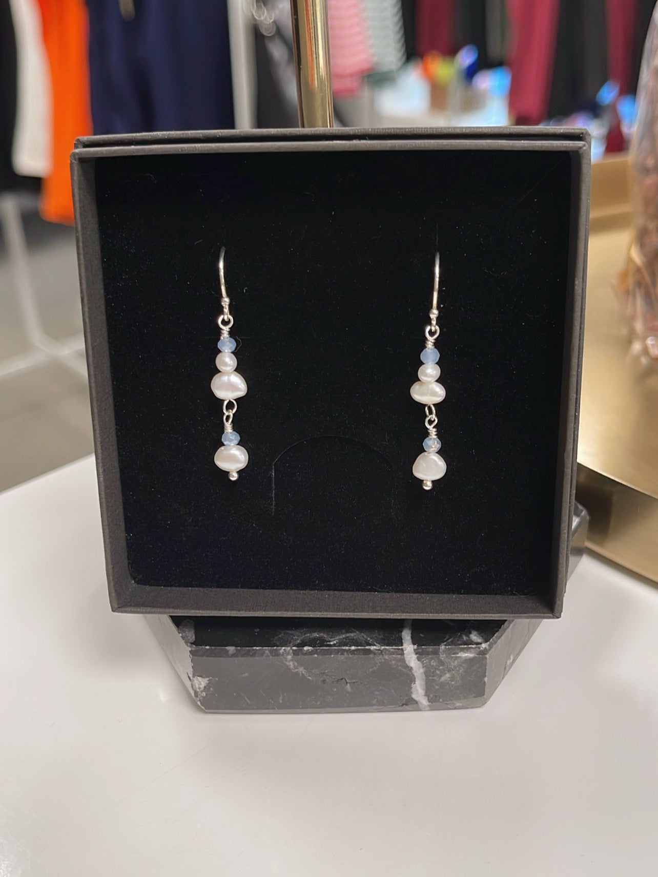 Silver Earrings Freshwater