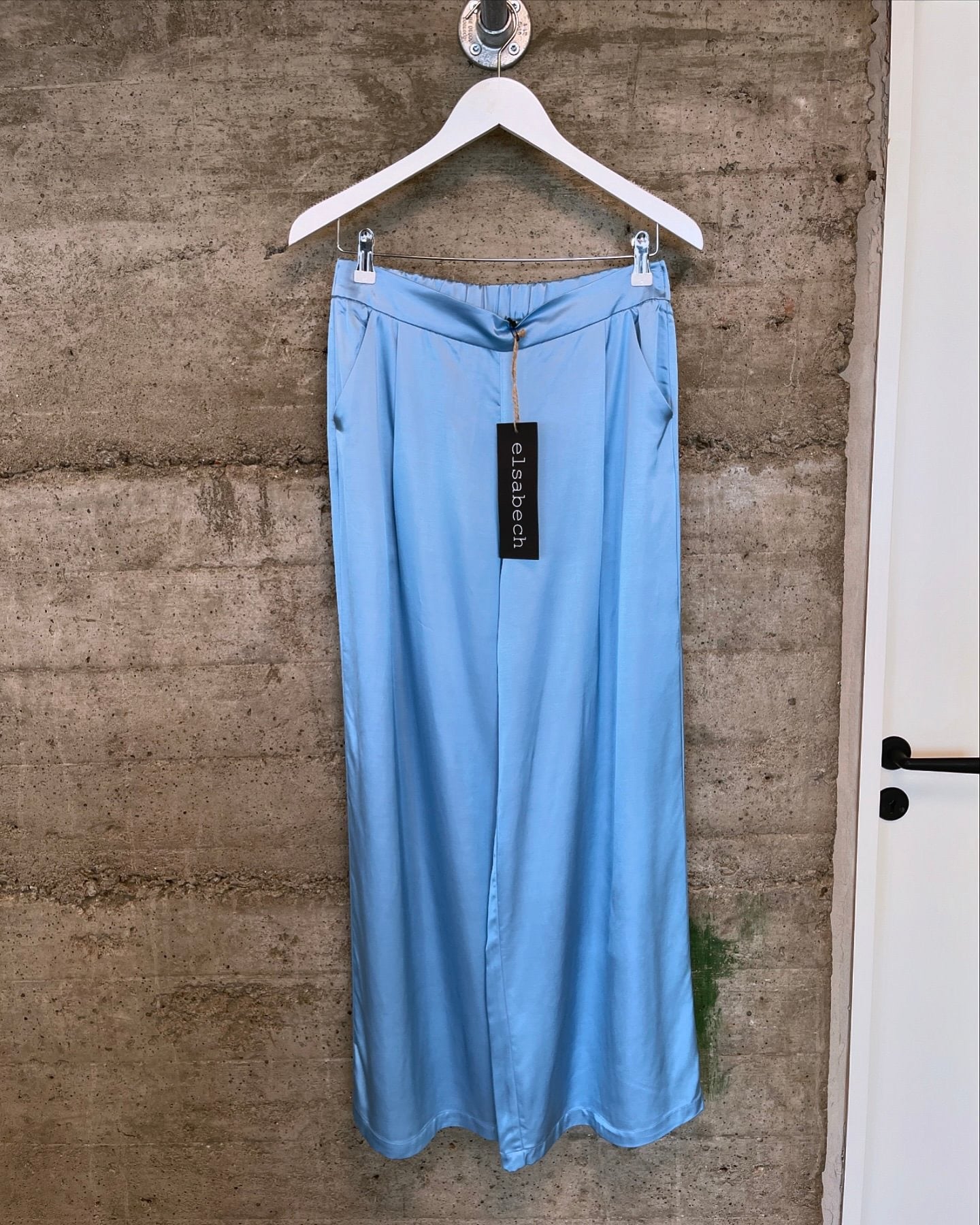 Baby Blue Loose Fit Trousers