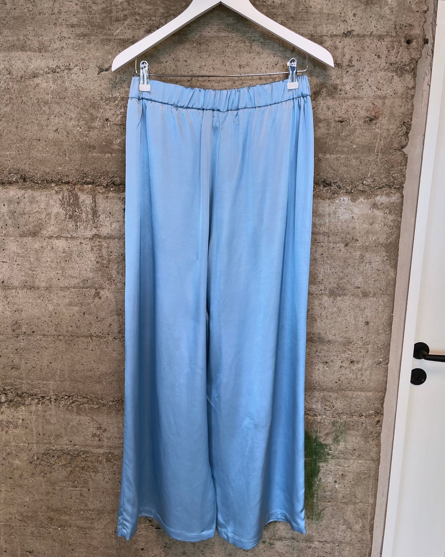 Baby Blue Loose Fit Trousers