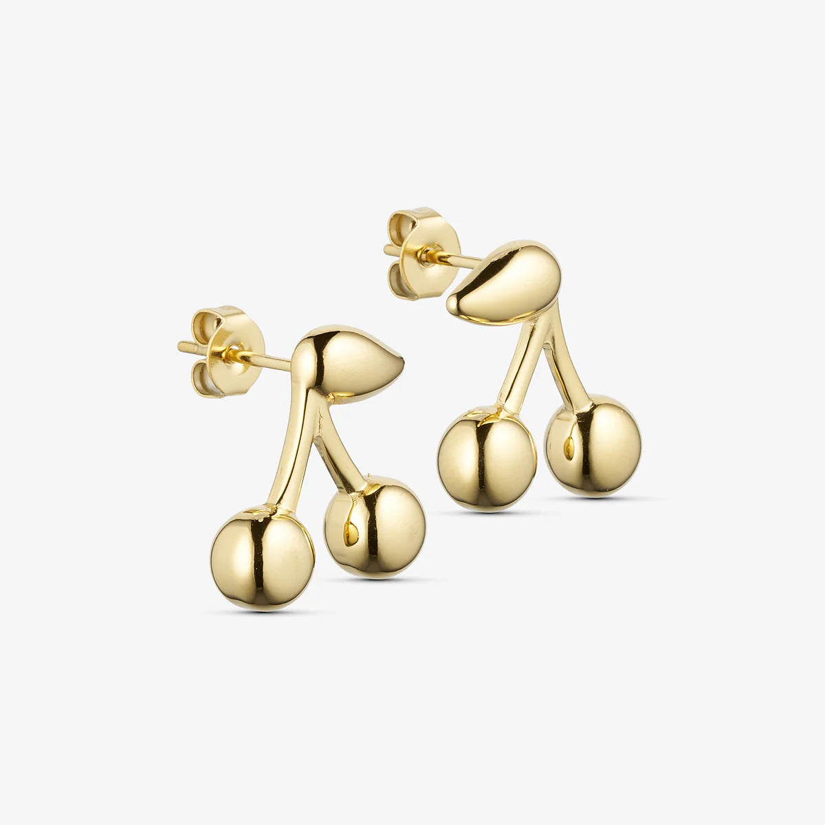 Gold Earstuds Cherry