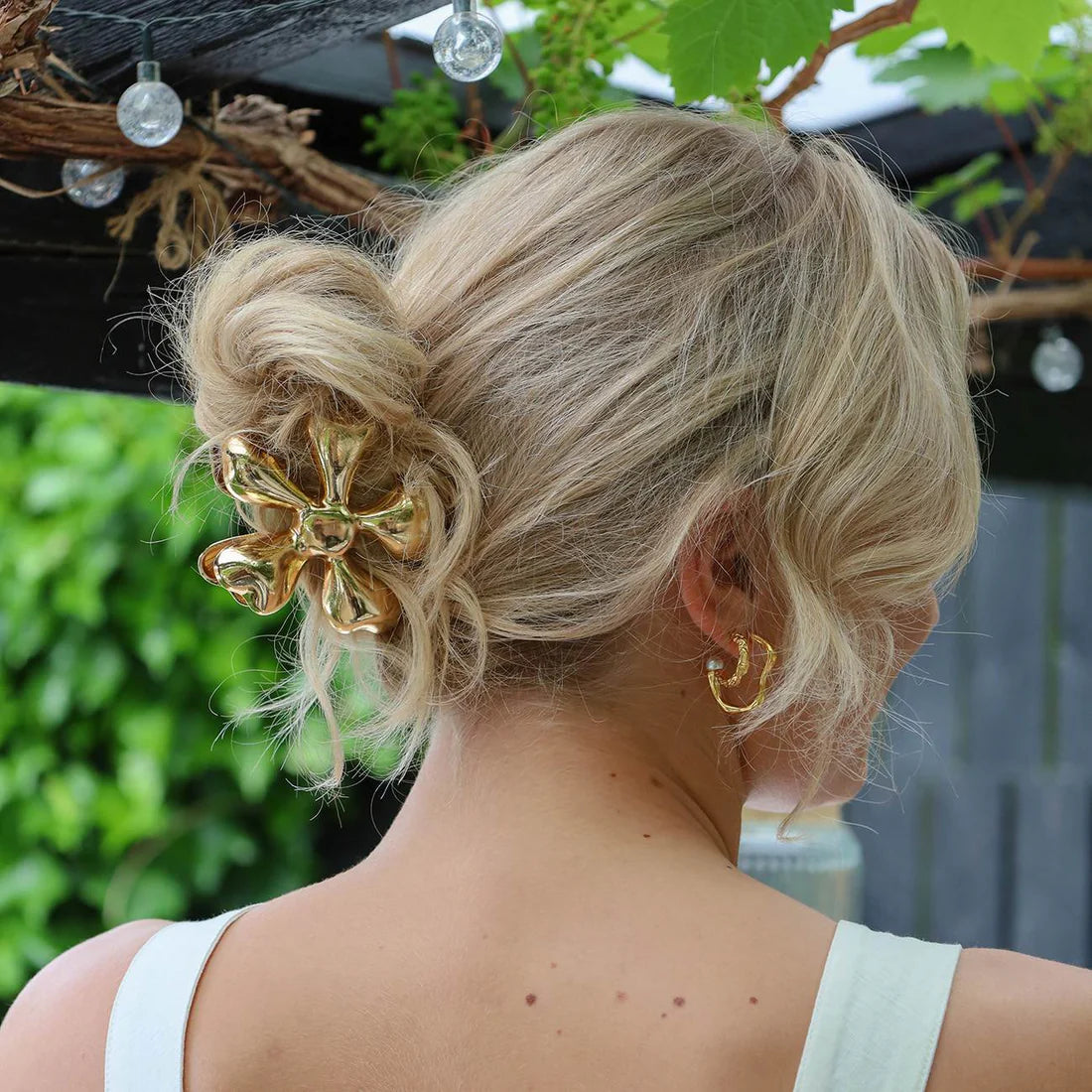 Hairclip Gold Flower