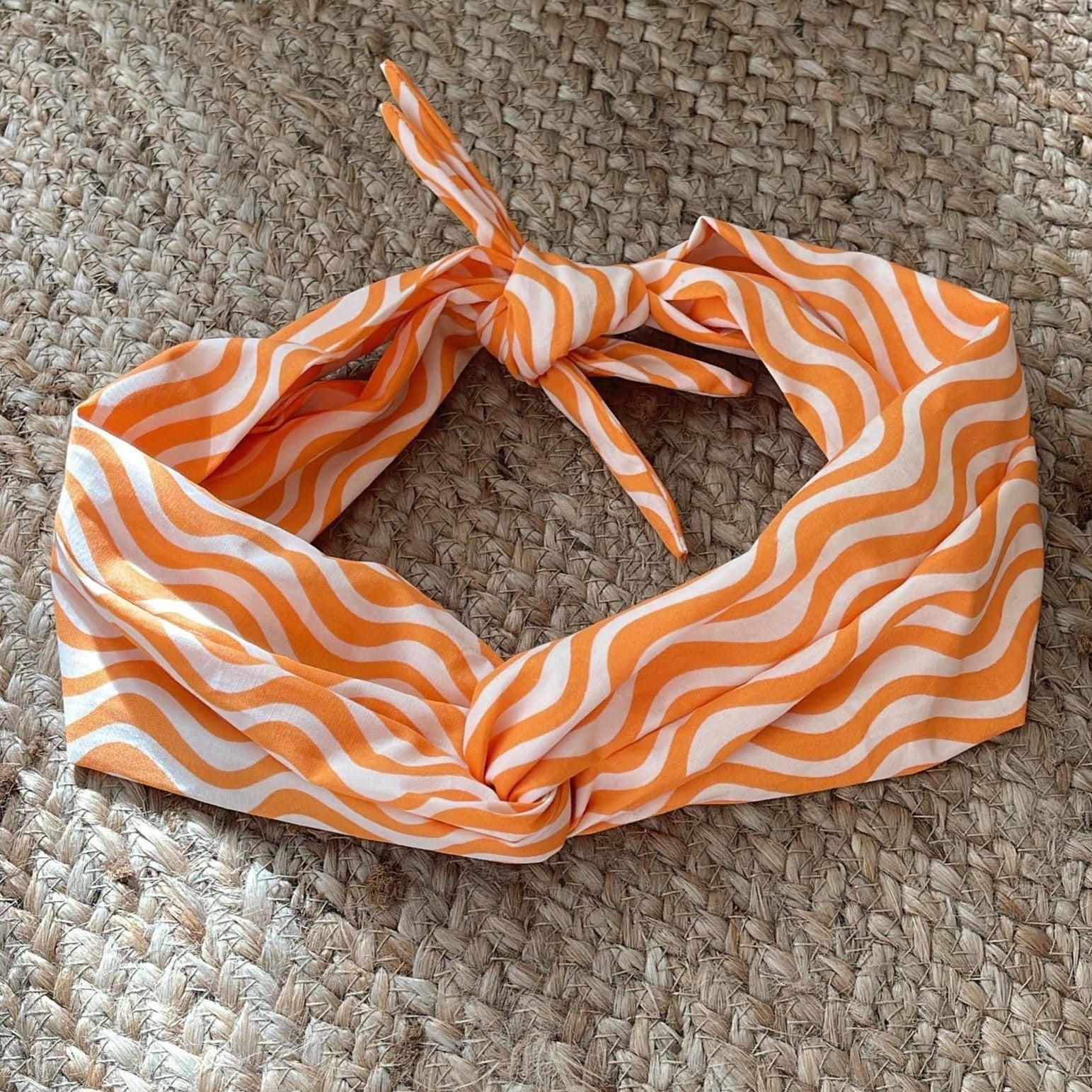 Headband Orange/White